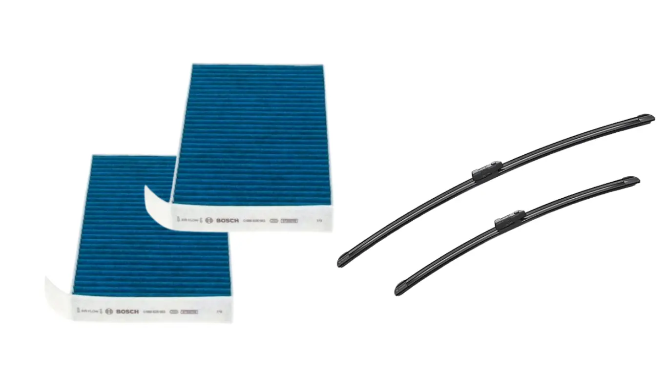 Tesla X og Y Kit Filtre + Viskerblade